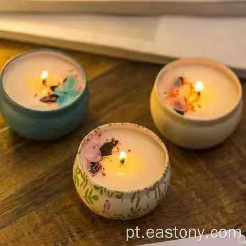 Velas de cera de soja 100% natural e citronela para relaxar